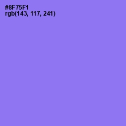 #8F75F1 - Medium Purple Color Image