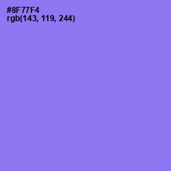 #8F77F4 - Medium Purple Color Image