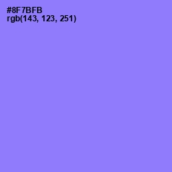 #8F7BFB - Medium Purple Color Image