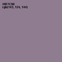 #8F7C90 - Mountbatten Pink Color Image
