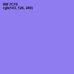 #8F7CF0 - Medium Purple Color Image