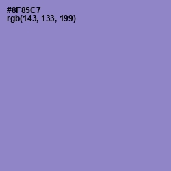 #8F85C7 - Chetwode Blue Color Image