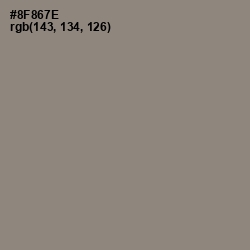 #8F867E - Schooner Color Image