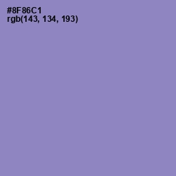#8F86C1 - Blue Bell Color Image