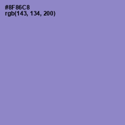 #8F86C8 - Chetwode Blue Color Image