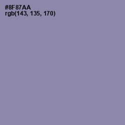 #8F87AA - Manatee Color Image