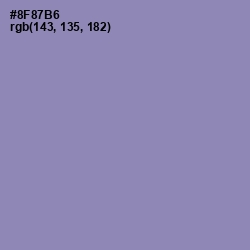 #8F87B6 - Manatee Color Image