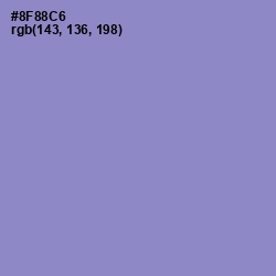 #8F88C6 - Blue Bell Color Image