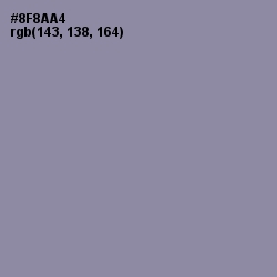 #8F8AA4 - Manatee Color Image