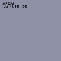 #8F92A6 - Manatee Color Image