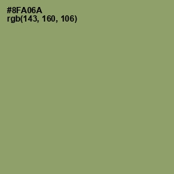 #8FA06A - Olivine Color Image