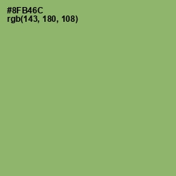 #8FB46C - Olivine Color Image