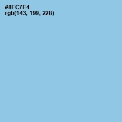 #8FC7E4 - Seagull Color Image