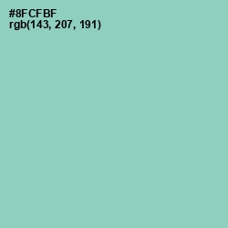 #8FCFBF - Vista Blue Color Image