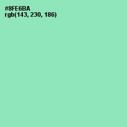 #8FE6BA - Algae Green Color Image