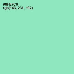 #8FE7C0 - Riptide Color Image