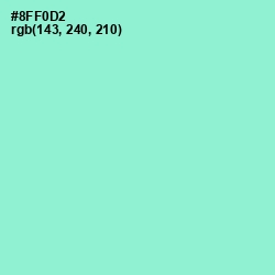 #8FF0D2 - Riptide Color Image