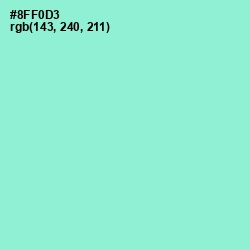 #8FF0D3 - Riptide Color Image