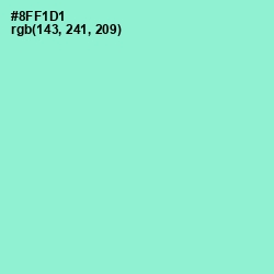 #8FF1D1 - Riptide Color Image