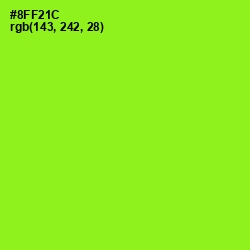 #8FF21C - Inch Worm Color Image