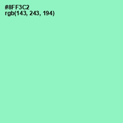 #8FF3C2 - Riptide Color Image