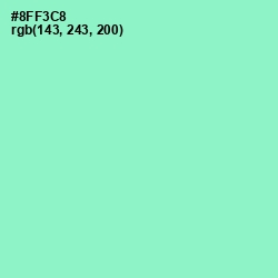 #8FF3C8 - Riptide Color Image