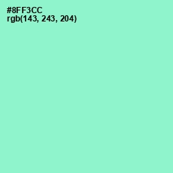 #8FF3CC - Riptide Color Image