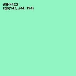 #8FF4C2 - Riptide Color Image