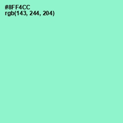 #8FF4CC - Riptide Color Image