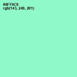 #8FF9C9 - Riptide Color Image