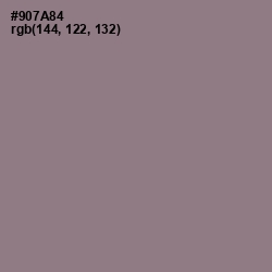 #907A84 - Mountbatten Pink Color Image