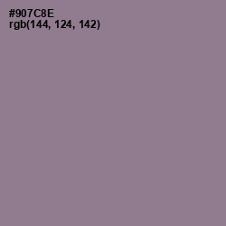 #907C8E - Mountbatten Pink Color Image