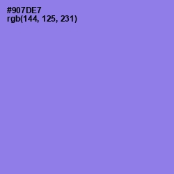 #907DE7 - Medium Purple Color Image