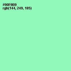#90F9B9 - Algae Green Color Image