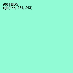 #90FBD5 - Riptide Color Image