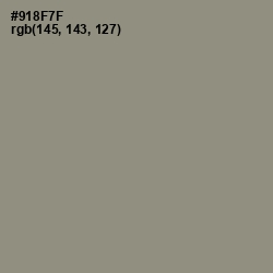 #918F7F - Pale Oyster Color Image