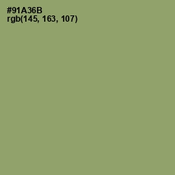 #91A36B - Olivine Color Image