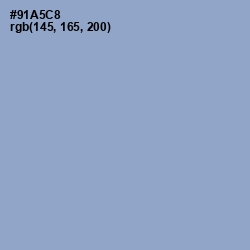 #91A5C8 - Polo Blue Color Image
