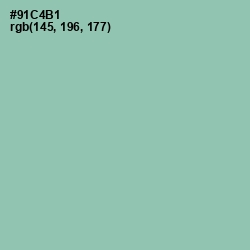 #91C4B1 - Shadow Green Color Image