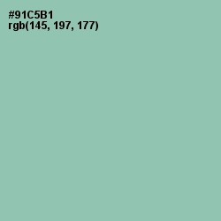 #91C5B1 - Shadow Green Color Image