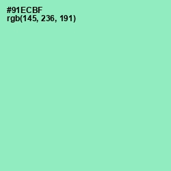 #91ECBF - Algae Green Color Image