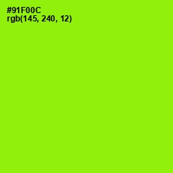 #91F00C - Inch Worm Color Image