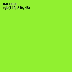 #91F030 - Green Yellow Color Image