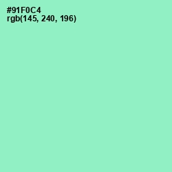 #91F0C4 - Riptide Color Image