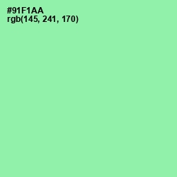 #91F1AA - Algae Green Color Image