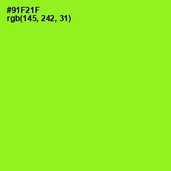 #91F21F - Green Yellow Color Image