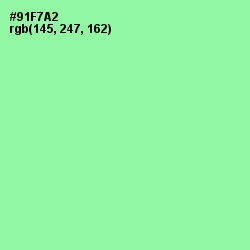 #91F7A2 - Mint Green Color Image