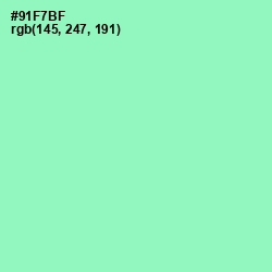 #91F7BF - Algae Green Color Image