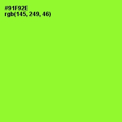 #91F92E - Green Yellow Color Image
