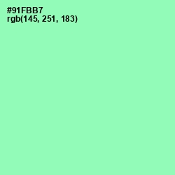 #91FBB7 - Algae Green Color Image